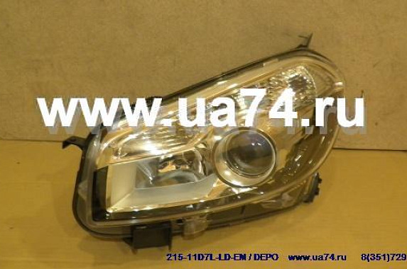Фара левая с электрокорректором Nissan Qashqai 10-14 (TYC / Тайвань)
