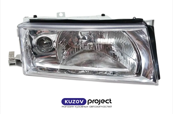 Фара правая под электрокорректор с туманкой Skoda Octavia / Tour 2000-2010 (DEPO / Тайвань)